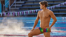 Load image into Gallery viewer, Mens Sidewinder Trunks Sunset West
