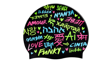 Silicone Swimming Cap Love Funky