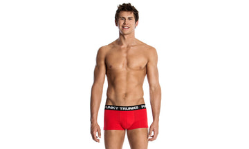 Mens Underwear Trunks Still Red