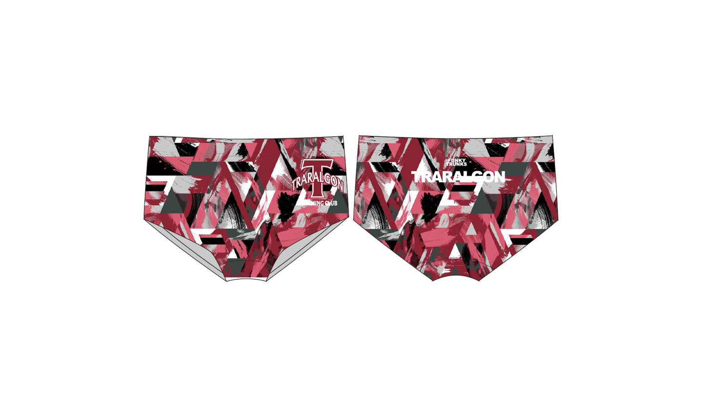 Mens Sidewinder Trunks Bashed Red Traralgon