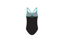 Load image into Gallery viewer, Toddler Girls Printed One Piece Positive Black
