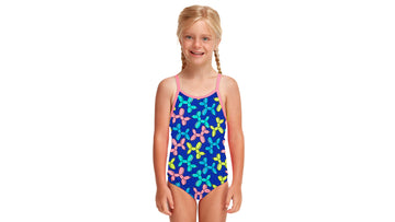 Toddler Girls Printed One Piece Balloon Dog