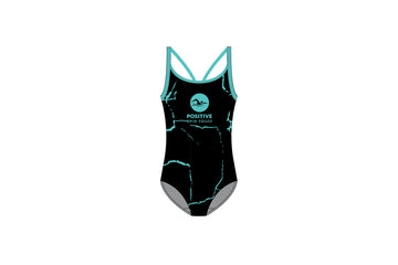 Toddler Girls Printed One Piece Positive Cracked