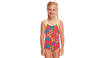 Toddler Girls Printed One Piece Doggy Disco
