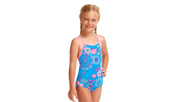 Toddler Girls Printed One Piece Lacy In The Sky