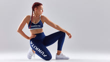Load image into Gallery viewer, Womens Bondage Crop Top Stampd Navy
