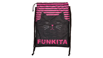 Mesh Gear Bag Crazy Cat