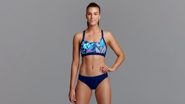 Womens Hold Steady Crop Top Tropical Bliss
