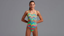 Load image into Gallery viewer, Girls Eco Single Strap One Piece Body Contour
