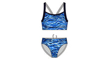 Load image into Gallery viewer, Girls Racerback Two Piece Wild Water Bilinga
