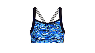 Womens Sports Top Wild Water Bilinga