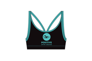 Womens Sports Top Positive Black