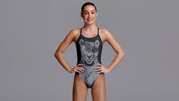 Girls Diamond Back One Piece Bear Bum