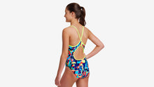 Load image into Gallery viewer, Girls Diamond Back One Piece Blocked Bars
