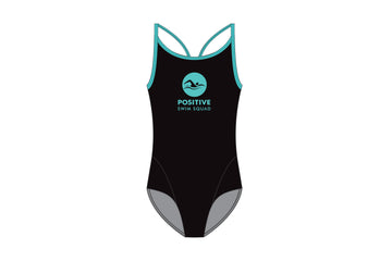 Womens Single Strap One Piece Positive Black