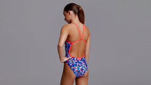 Load image into Gallery viewer, Girls Single Strap One Piece Pane In The Glass
