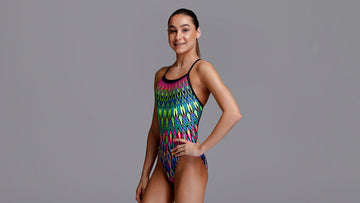 Girls Single Strap One Piece Spear Head