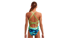 Load image into Gallery viewer, Girls Strapped In One Piece Icy Iceland
