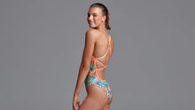 Load image into Gallery viewer, Womens Strapped In One Piece Burning Man
