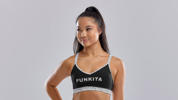 Womens Bondage Crop Top Speckled