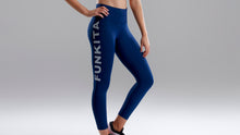 Load image into Gallery viewer, Womens Hi Runner 7/8 Tight Stampd Navy
