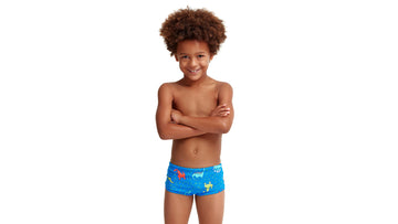 Toddler Boys Printed Trunks Dino Soup