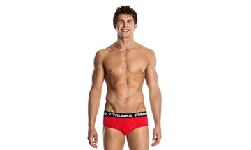 Mens Underwear Briefs Still Red