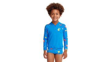 Toddler Boys Zippy Rash Vest Dino Soup