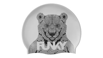 Silicone Swimming Cap Bear Bum