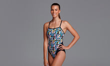 Load image into Gallery viewer, Womens Single Strap One Piece Abstracta

