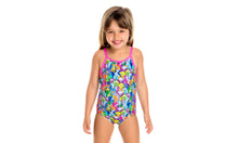 Load image into Gallery viewer, Toddler Girls Printed One Piece Bang Bang Budgie
