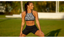 Load image into Gallery viewer, Womens High Neck Crop Top Bar Tack
