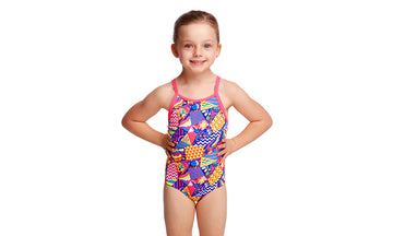 Toddler Girls Printed One Piece Bee Bop
