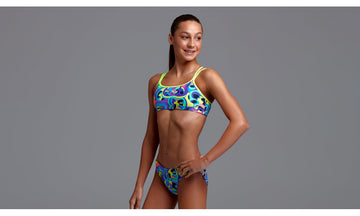 Girls Criss Cross Two Piece Bio Cell