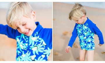 Toddler Boys Eco Zippy Rash Vest Bird Brain