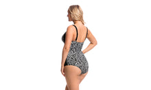 Load image into Gallery viewer, Womens Ruched One Piece Black Flowerdrum
