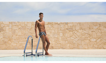 Mens Plain Front Trunks Black Hole