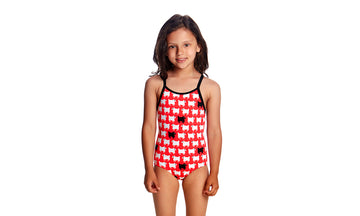 Toddler Girls Printed One Piece Black Sheep