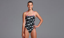 Load image into Gallery viewer, Womens Twisted One Piece Black Swan
