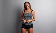 Load image into Gallery viewer, Womens Scoop Neck Tankini Black Widow
