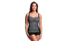 Load image into Gallery viewer, Womens Ruched Tankini Black Widow
