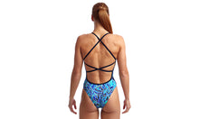 Load image into Gallery viewer, Womens Strapped In One Piece Blue Bird
