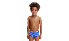 Load image into Gallery viewer, Toddler Boys Printed Trunks Blue Riband
