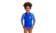 Load image into Gallery viewer, Toddler Boys Zippy Rash Vest Blue Riband
