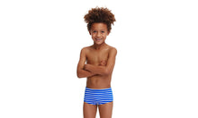 Load image into Gallery viewer, Toddler Boys Printed Trunks Blue Riband
