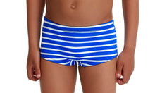 Load image into Gallery viewer, Toddler Boys Printed Trunks Blue Riband
