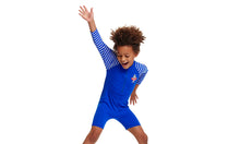 Load image into Gallery viewer, Toddler Boys Go Jump Suit Blue Riband
