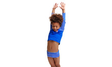 Load image into Gallery viewer, Toddler Boys Zippy Rash Vest Blue Riband

