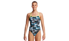 Load image into Gallery viewer, Womens Single Strap One Piece Bone Head
