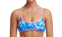 Load image into Gallery viewer, Womens Cross Back Tie Bikini Top BooBam Blue
